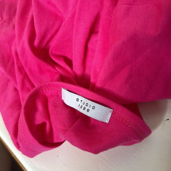 Studio 1886 Pink Basic Tee Tshirt Size Large - Picture 4 of 5